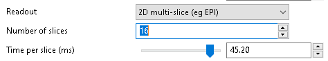 Setting scan parameters